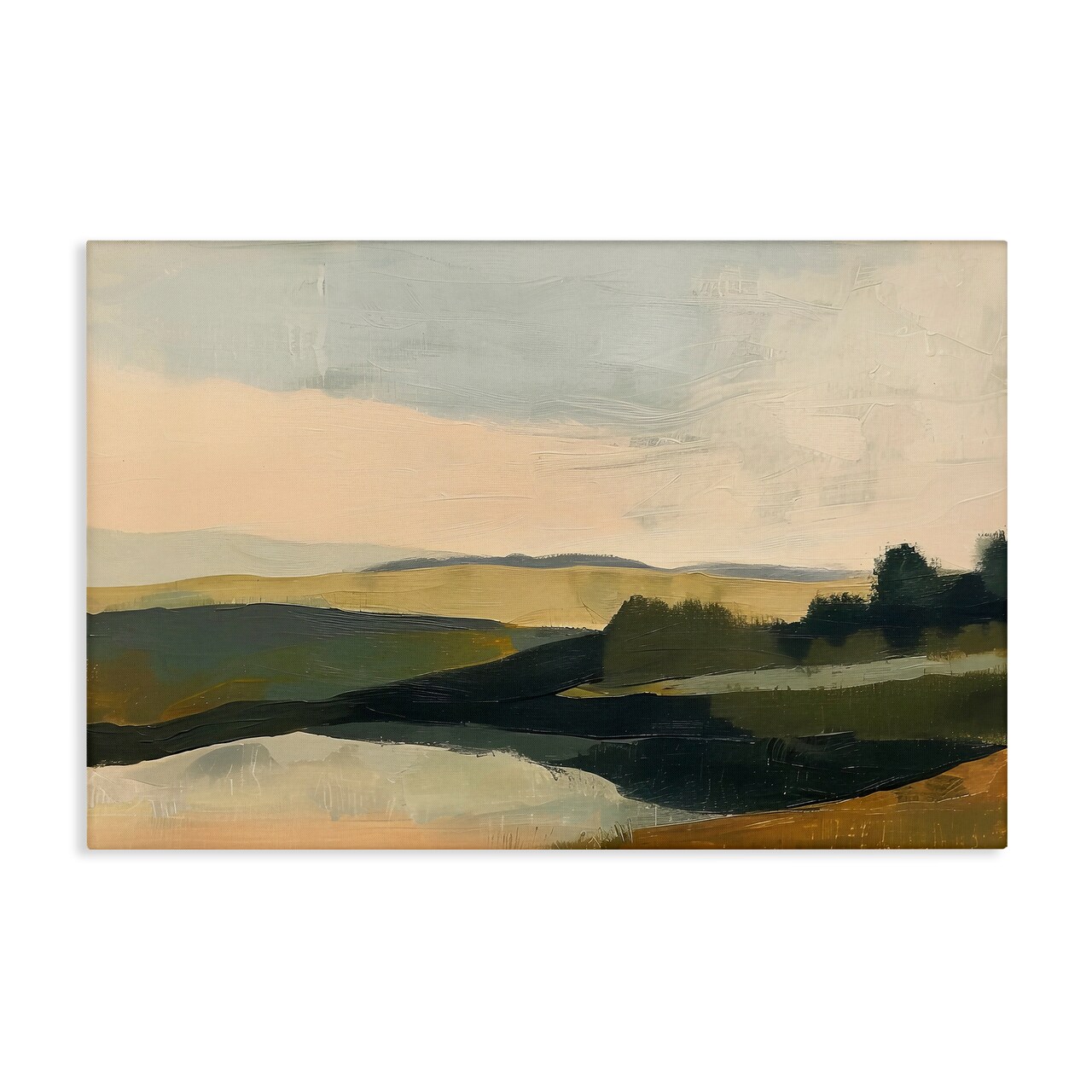 Stupell Industries Green Hills Painting Canvas Wall Art Design by Irena Orlov